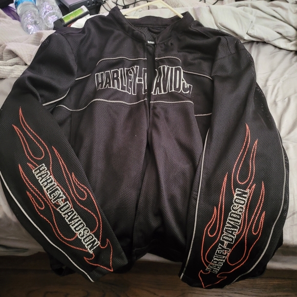 Harley-Davidson mesh polyester windbreaker jacket - Picture 1 of 4